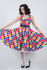 Halter Ego Retro Polka Dot Dress