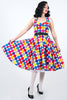 Halter Ego Retro Polka Dot Dress Alt View