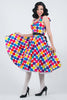 Halter Ego Retro Polka Dot Dress Side View