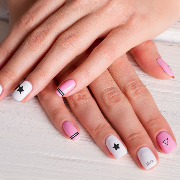 Dreamer Nail Decals on Nails