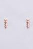 Follow You Down Arrow Climber Earrings Rose Gold