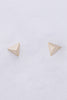 To a Point Pyramid Stud Earrings Gold