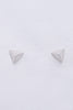 To a Point Pyramid Stud Earrings Sterling Silver