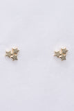Starla Earrings Cluster Studs Gold