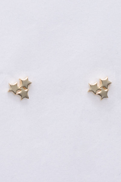 Starla Earrings Cluster Studs Gold