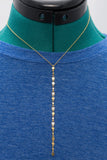 Circle or Square Necklace Gold