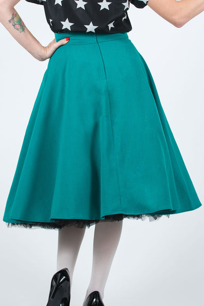 ollie+byrd Signature Skirt Teal Back View