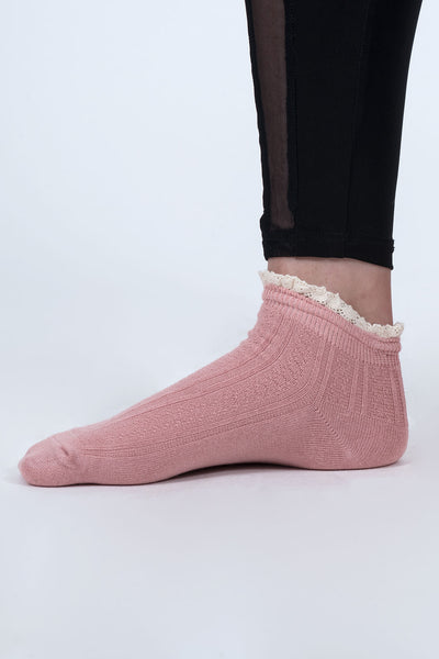 Fancy Feet Socks Pink Side View