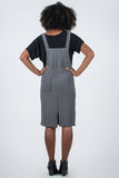 BACK VIEW ACCORDING TO ME JUMPER DRESS GRAY