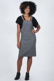 FRONT VIEW ACCORDING TO ME JUMPER DRESS GRAY
