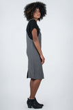 SIDE VIEW ACCORDING TO ME JUMPER DRESS GRAY