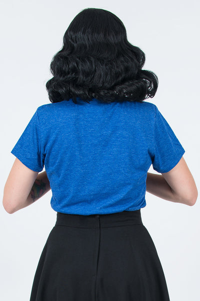 Real Mermaids Have Curves Tee Tucked Back View