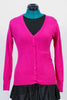 Meet Me at the Fountain Sweater Hot Pink Buttoned