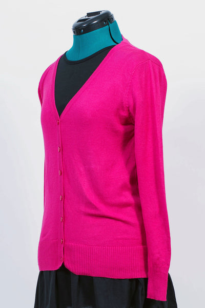 Meet Me at the Fountain Sweater Hot Pink Side View