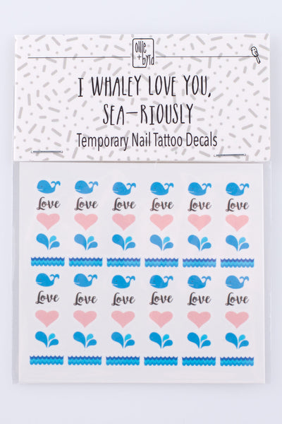 I Whaley Love You Nail Decals